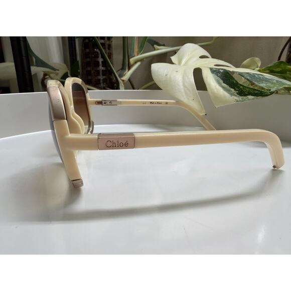 Authentic Chloe Myrte CL 2119 Oversized Ivory Sunglasses with Case main image 12